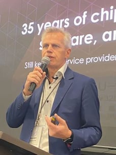 Zyxel President Karsten Gewecke presented an engaging session titled "On Clouds, Heavy Lifting, Ecosystems, and Simple Logic."
