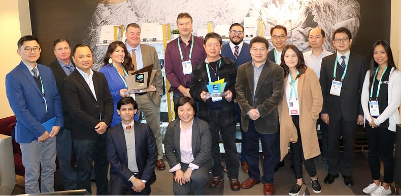 The Zyxel team member at CES 2020 in Las Vegas