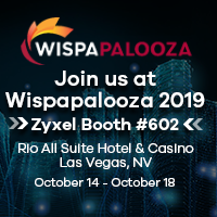 Zyxel Booth number 602 at Wispapalooza in Las Vegas Oct 14-19